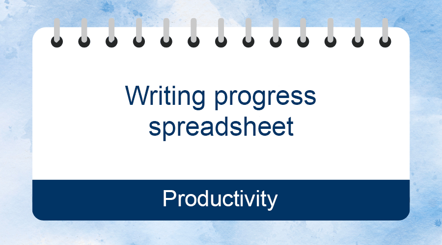 Featured image of Writing progress spreadsheet